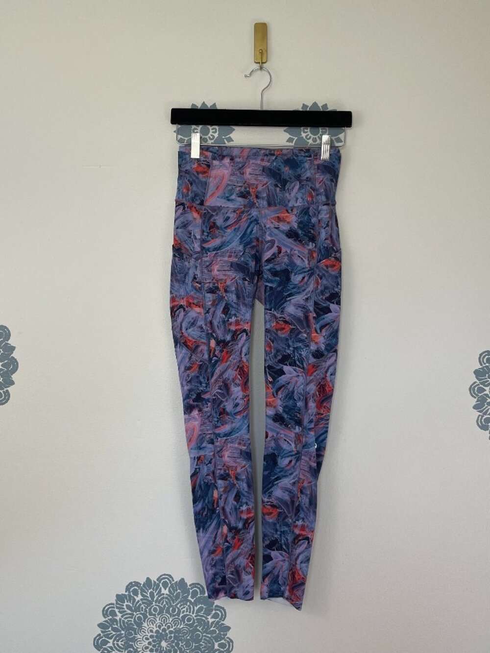 Lululemon Fast & Free Brushed High-Rise Tight Atmospheric Purple Multi Size 6